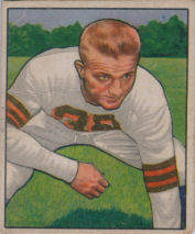 Jim Martin Rookie 1950 Bowman #44 football card
