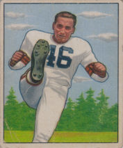 Lou Groza Rookie 1950 Bowman #6 football card
