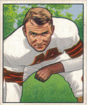 Lou Rymkus Rookie 1950 Bowman #116 football card