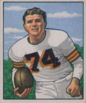 Tony Adamle Rookie 1950 Bowman #79 football card