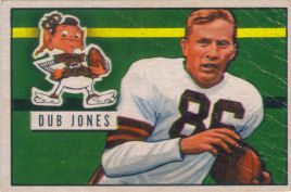Dub Jones 1951 Bowman #74 football card