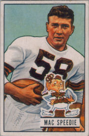 Mac Speedie 1951 Bowman #3 football card