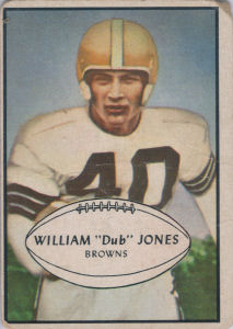 Dub Jones 1953 Bowman #46 football card