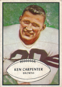 Ken Carpenter 1953 Bowman #92 football card