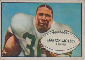 Marion Motley 1953 Bowman #9 football card