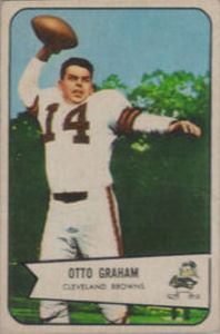 Otto Graham 1954 Bowman #40 football card