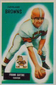 Frank Gatski Rookie 1955 Bowman #119 football card