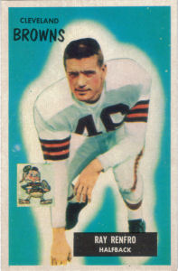 Ray Renfro 1955 Bowman #153 football card