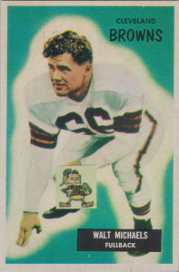 Walt Michaels 1955 Bowman #146 football card