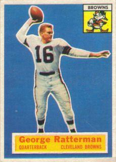 George Ratterman 1956 Topps #93 football card