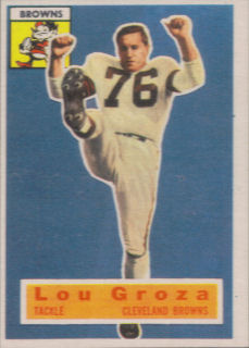 Lou Groza 1956 Topps #9 football card