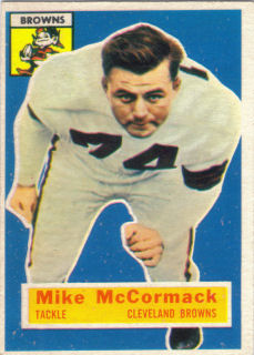 Mike McCormack 1956 Topps #105 football card