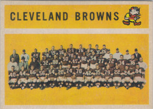 Browns Team 1960 Topps #31 football card