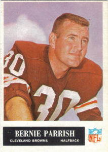 Bernie Parrish 1965 Philadelphia #37 football card