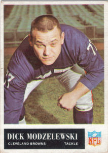 Dick Modzelewski 1965 Philadelphia #36 football card