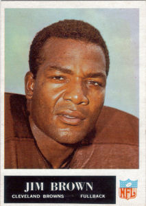 Jim Brown 1965 Philadelphia #31 football card