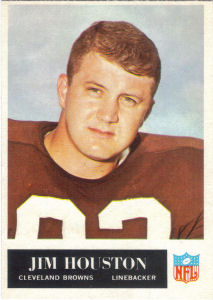 Jim Houston Rookie 1965 Philadelphia #35 football card