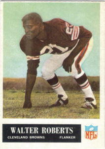 Walter Roberts Rookie 1965 Philadelphia #38 football card