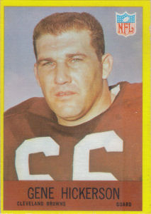 Gene Hickerson 1967 Philadelphia #42 football card