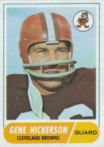 Gene Hickerson 1968 Topps #76 football card