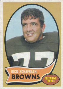 Dick Schafrath 1970 Topps #143 football card
