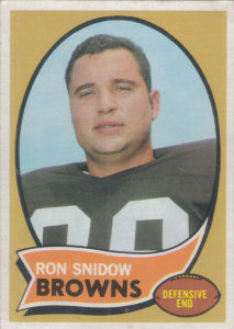 Ron Snidow Rookie 1970 Topps #194 football card