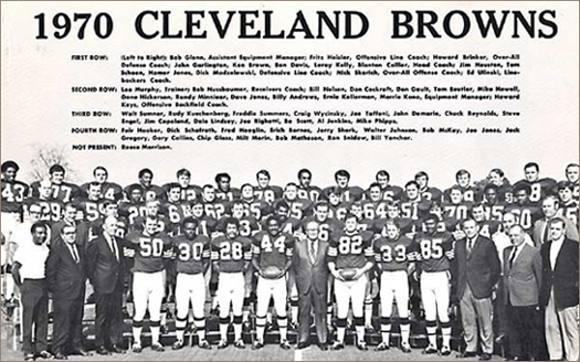 Cleveland Browns 1970 Team Photo