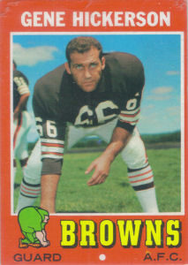 Gene Hickerson 1971 Topps #36 football card