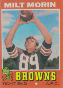 Milt Morin Rookie 1971 Topps #249 football card