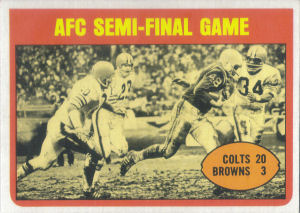 AFC Semifinal Game 1972 Topps #135 football card