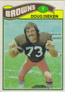 Doug Dieken 1977 Topps #162 football card