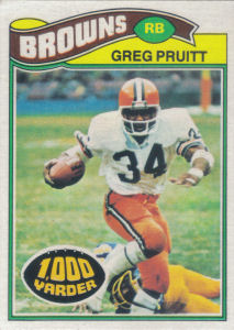 Greg Pruitt 1977 Topps #25 football card