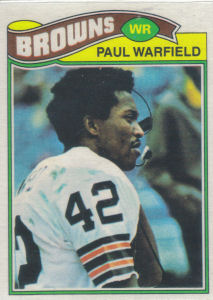 Paul Warfield 1977 Topps #185 football card