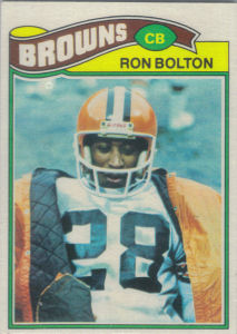 Ron Bolton 1977 Topps #114 football card