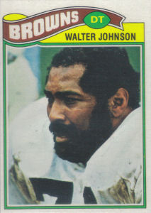 Walter Johnson 1977 Topps #476 football card