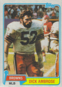 Dick Ambrose 1981 Topps #298 football card