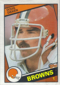 Doug Dieken 1984 Topps #52 football card