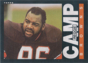Reggie Camp Rookie 1985 Topps #224 football card