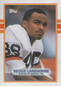 Reggie Langhorne Rookie 1989 Topps #144 football card