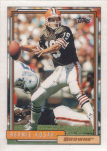 Bernie Kosar 1992 Topps #702 football card