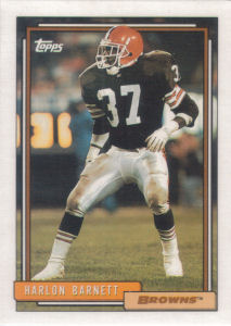 Harlon Barnett Rookie 1992 Topps #365 football card