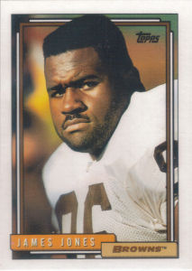 James Jones Rookie 1992 Topps #605 football card