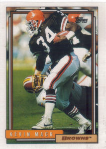 Kevin Mack 1992 Topps #160 football card
