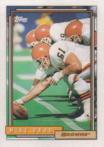 Mike Baab 1992 Topps #119 football card