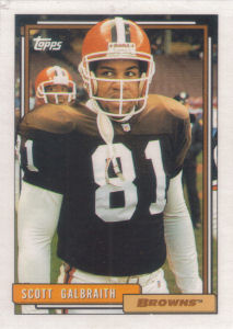 Scott Galbraith Rookie 1992 Topps #559 football card