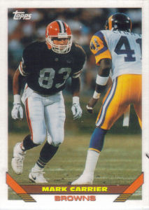 Mark Carrier 1993 Topps #355 football card