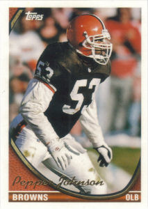 Pepper Johnson 1994 Topps #387 football card