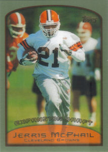 Jerris McPhail Expansion Draft 1999 Topps #324 football card