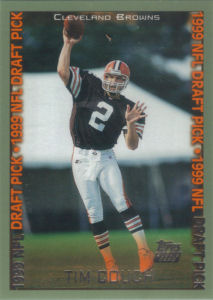 Tim Couch Rookie 1999 Topps #345 football card