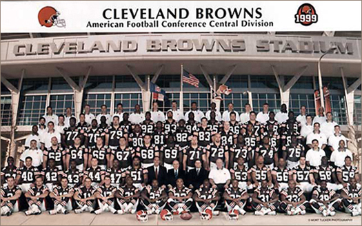 1999 Cleveland Browns Team Photo